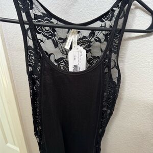 Black Lace Tank Top